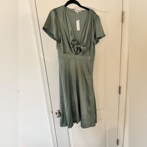 Poppy Satin midi dress